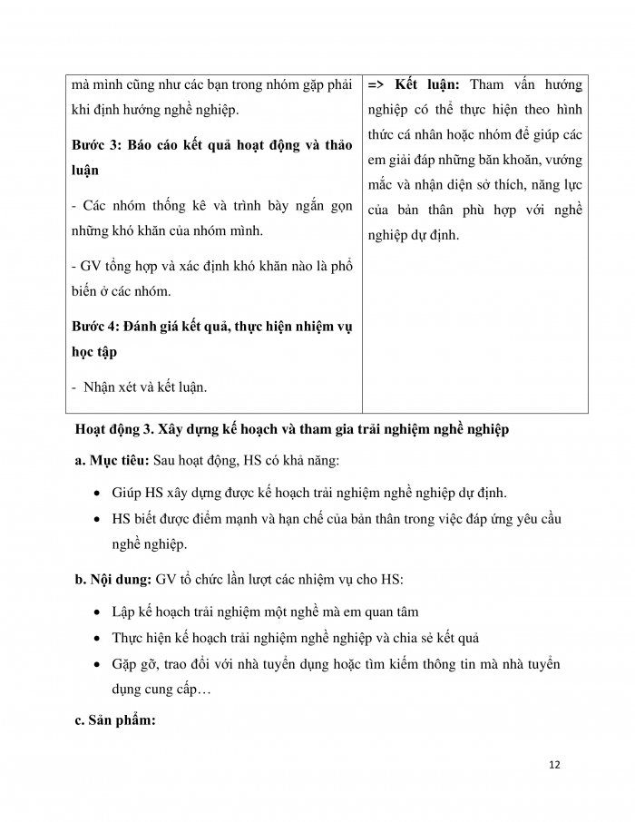 Giáo án và PPT Hoạt động trải nghiệm 10 cánh diều Chủ đề 8: Chọn nghề, chọn trường