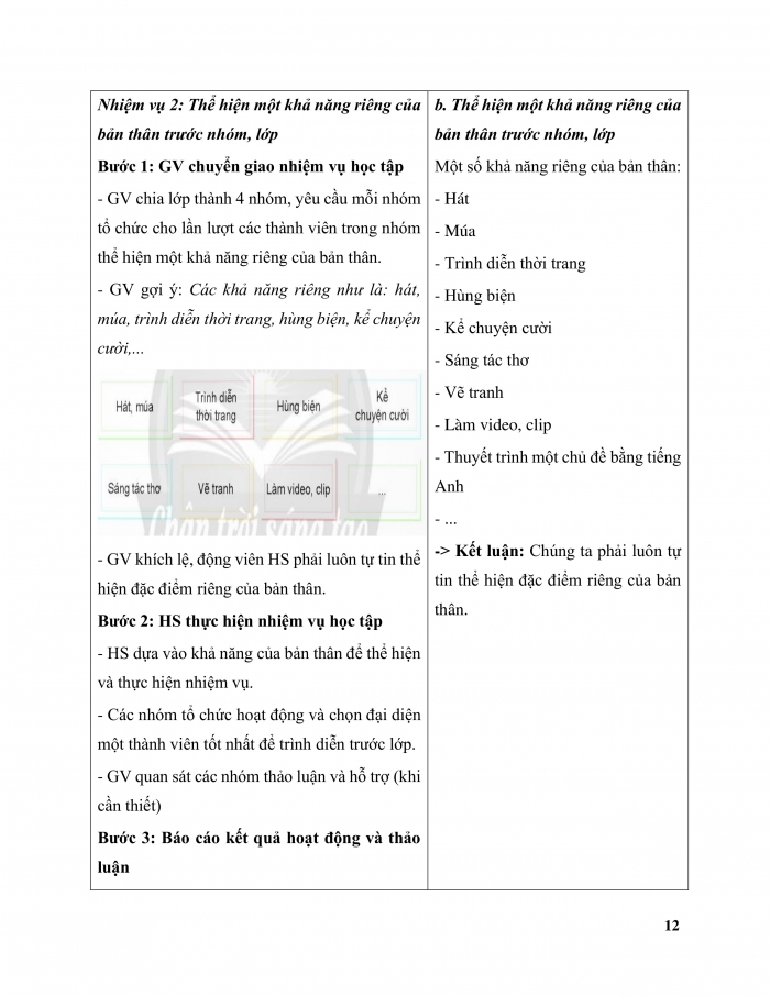 Giáo án và PPT Hoạt động trải nghiệm 11 chân trời bản 2 Chủ đề 1: Tự tin là chính mình