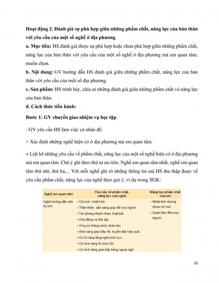 Giáo án và PPT Hoạt động trải nghiệm 7 kết nối Chủ đề 9: Hiểu bản thân - Chọn đúng nghề