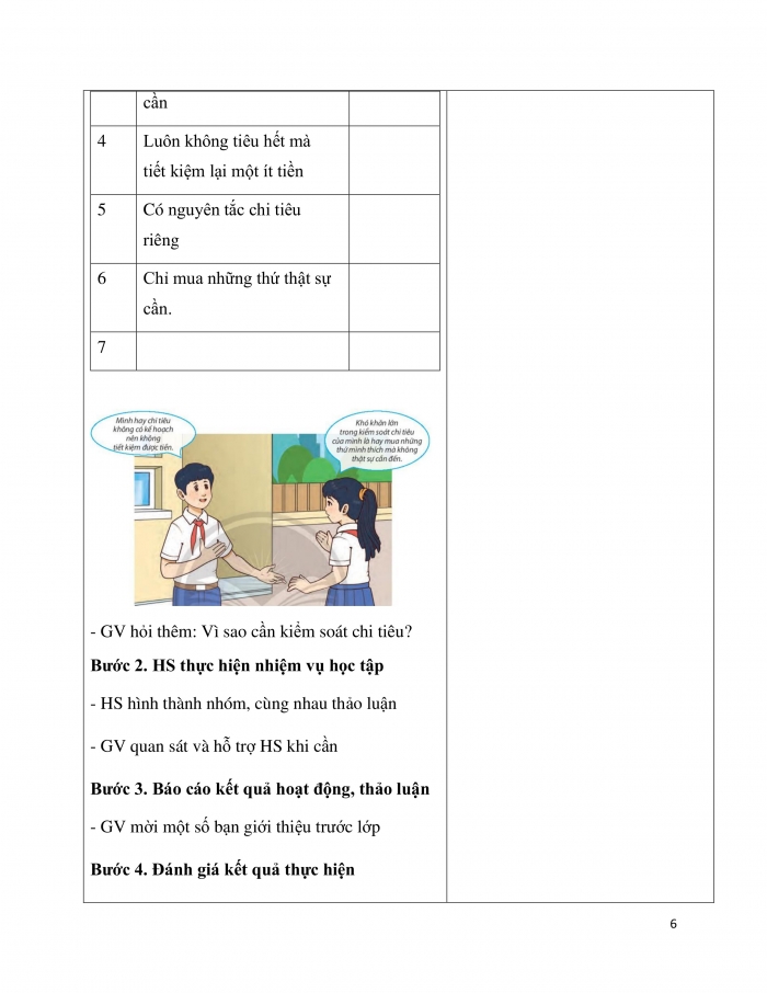 Giáo án và PPT Hoạt động trải nghiệm 7 chân trời bản 2 Chủ đề 5: Chi tiêu hợp lí và tiết kiệm tiền