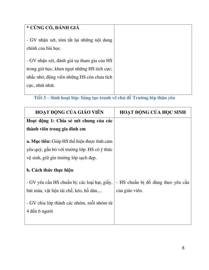 Giáo án và PPT Hoạt động trải nghiệm 3 cánh diều Chủ đề 1: Trường học mến yêu - Tuần 2