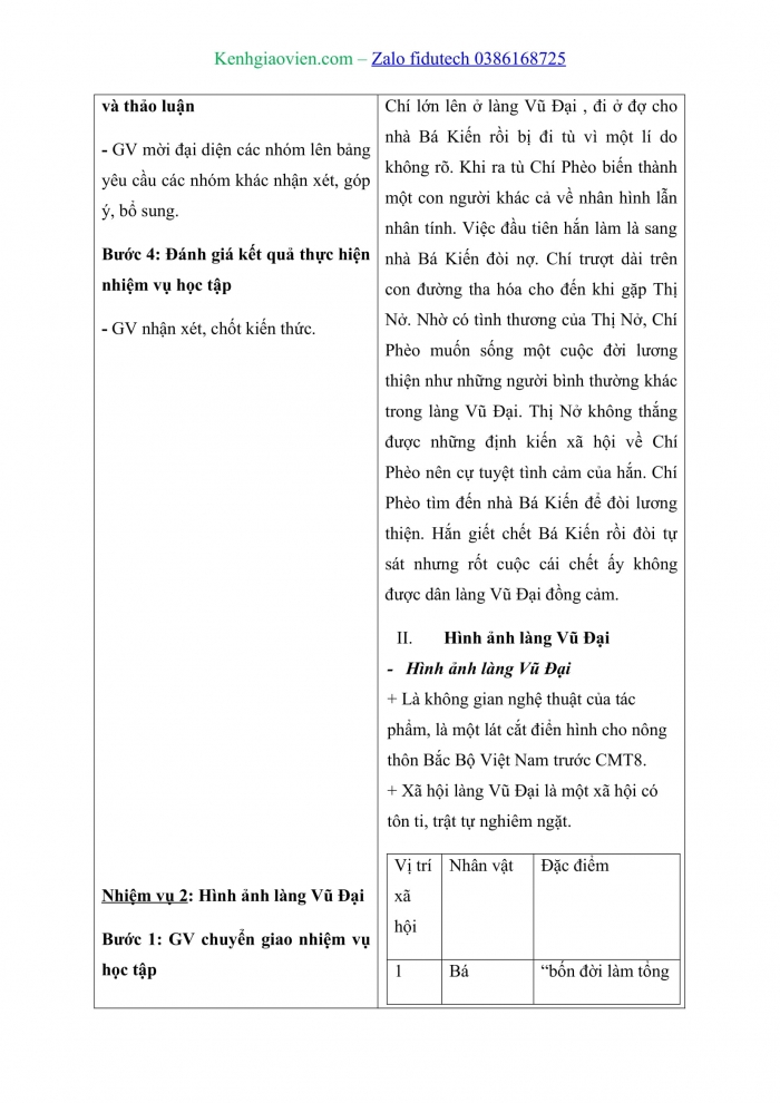 Giáo án và PPT Ngữ văn 11 kết nối Bài 1: Chí Phèo (Trích – Nam Cao)