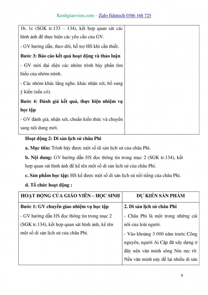 Giáo án và PPT Địa lí 7 kết nối Bài 10: Đặc điểm dân cư, xã hội châu Phi