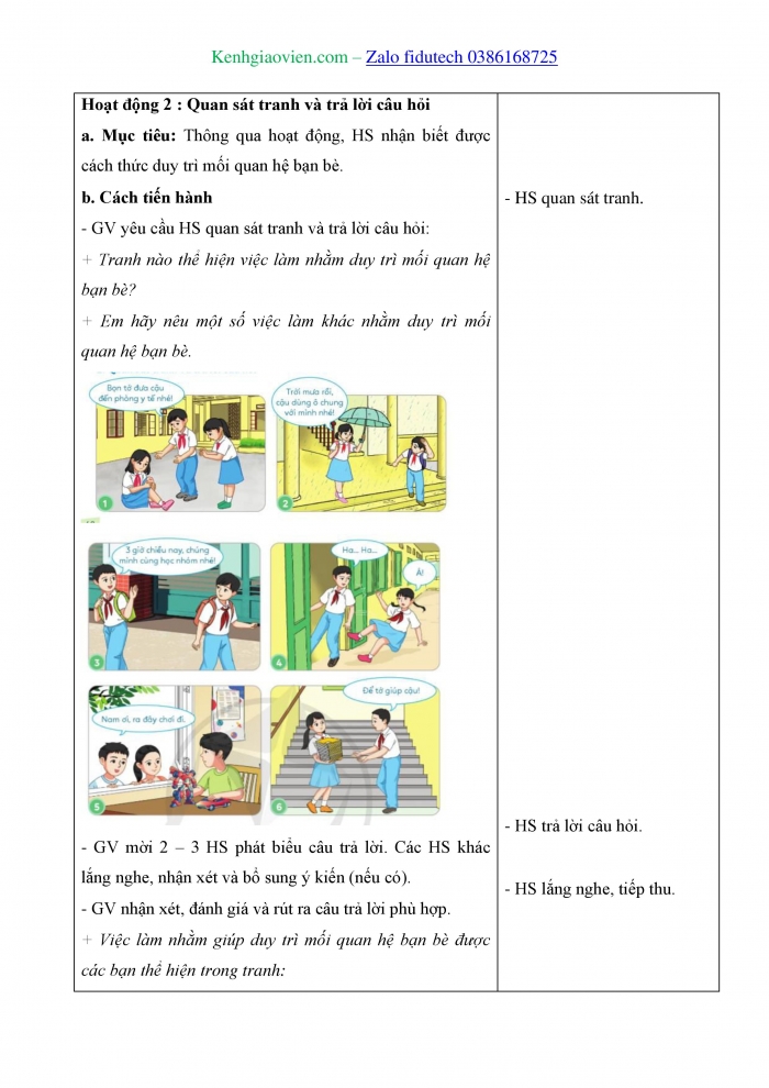 Giáo án và PPT Đạo đức 4 cánh diều Bài 10: Em nuôi dưỡng quan hệ bạn bè