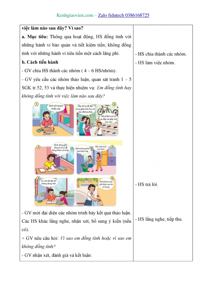 Giáo án và PPT Đạo đức 4 chân trời Bài 10: Em quý trọng đồng tiền