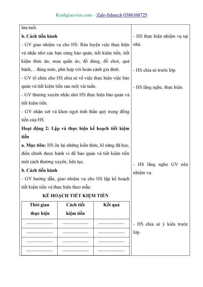 Giáo án và PPT Đạo đức 4 chân trời Bài 10: Em quý trọng đồng tiền