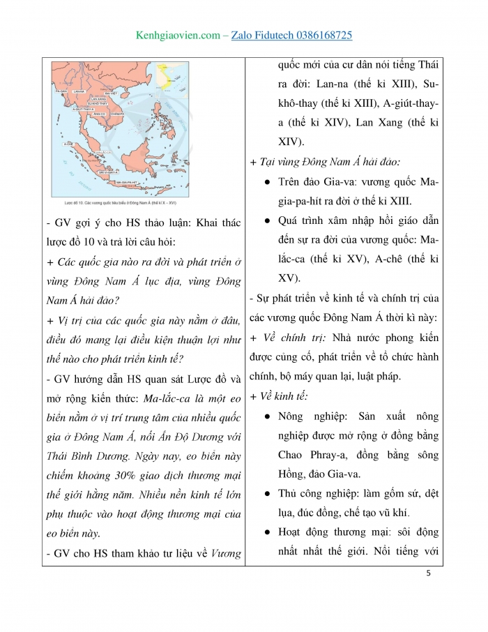 Giáo án và PPT Lịch sử 7 cánh diều Bài 10: Khái quát lịch sử Đông Nam Á