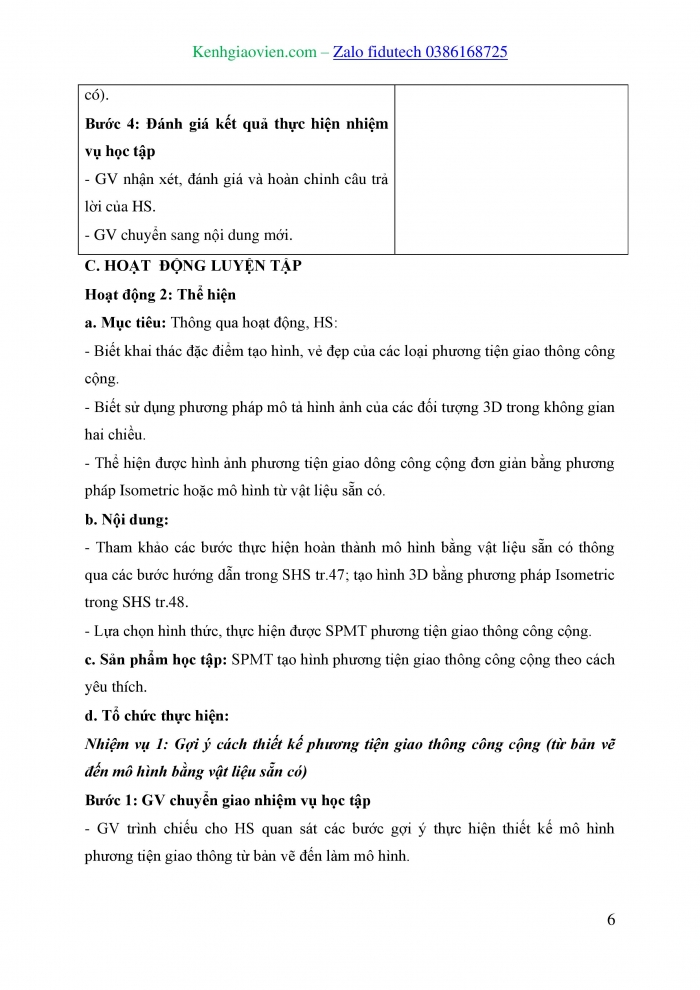 Giáo án và PPT Mĩ thuật 8 kết nối Bài 11: Phương tiện giao thông công cộng trong sáng tạo mĩ thuật