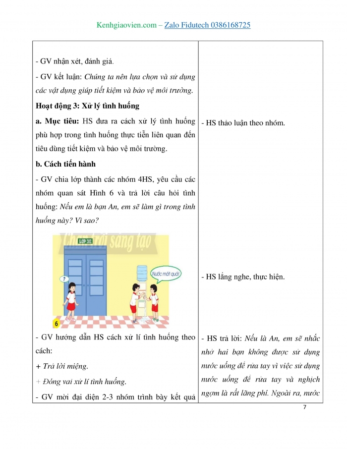 Giáo án và PPT Tự nhiên và Xã hội 3 chân trời Bài 12: Tiêu dùng tiết kiệm và bảo vệ môi trường