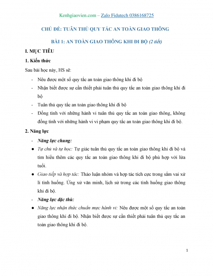 Giáo án và PPT Đạo đức 3 chân trời Bài 1: An toàn giao thông khi đi bộ