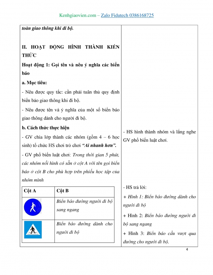 Giáo án và PPT Đạo đức 3 chân trời Bài 1: An toàn giao thông khi đi bộ