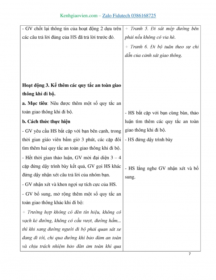 Giáo án và PPT Đạo đức 3 chân trời Bài 1: An toàn giao thông khi đi bộ