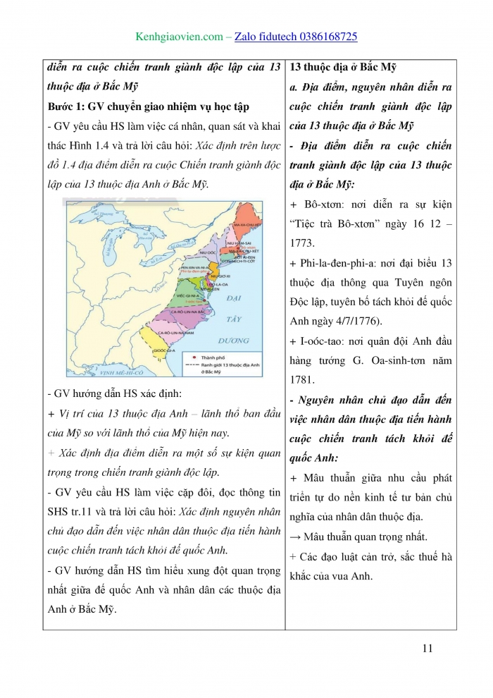 Giáo án và PPT Lịch sử 8 chân trời Bài 1: Các cuộc cách mạng tư sản ở châu Âu và Bắc Mỹ