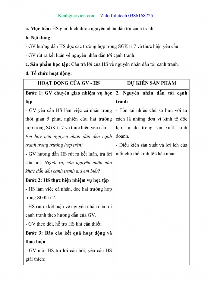 Giáo án và PPT Kinh tế pháp luật 11 chân trời Bài 1: Cạnh tranh trong kinh tế thị trường