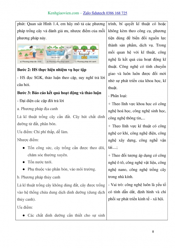 Giáo án và PPT Thiết kế và Công nghệ 10 kết nối Bài 1: Công nghệ và đời sống