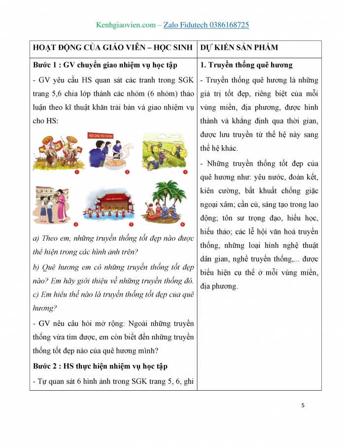 Giáo án và PPT Công dân 7 cánh diều Bài 1: Tự hào về truyền thống quê hương