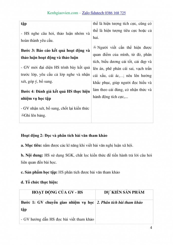 Giáo án và PPT Ngữ văn 10 cánh diều Bài 1: Viết bài văn nghị luận về một vấn đề xã hội