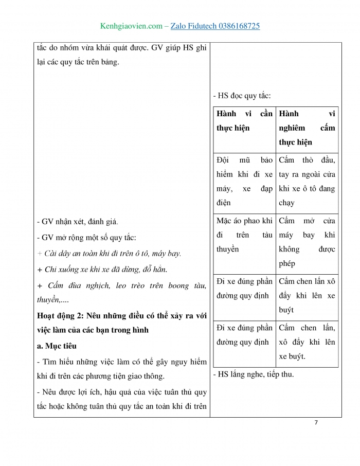 Giáo án và PPT Đạo đức 3 chân trời Bài 2: An toàn khi đi trên các phương tiện giao thông