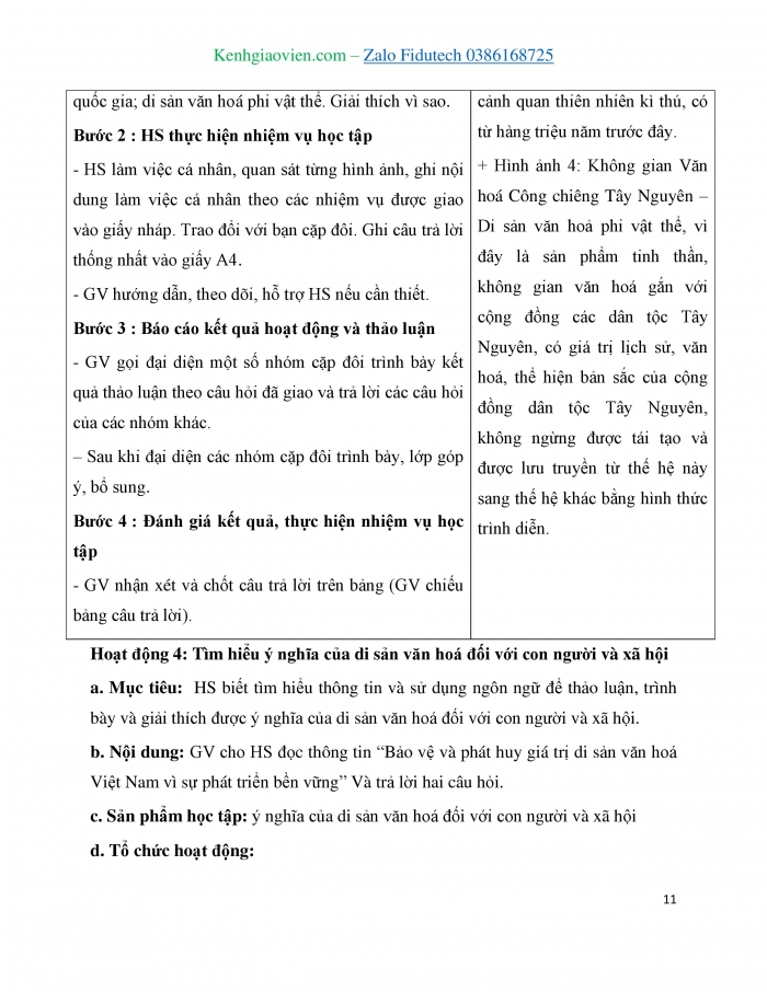 Giáo án và PPT Công dân 7 cánh diều Bài 2: Bảo tồn di sản văn hoá