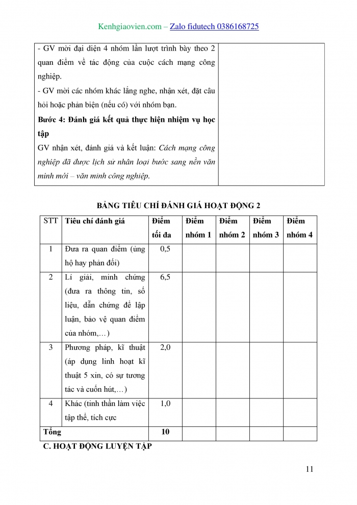 Giáo án và PPT Lịch sử 8 cánh diều Bài 2: Cách mạng công nghiệp