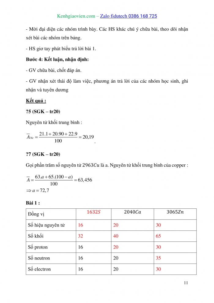 Giáo án và PPT Hoá học 10 kết nối Bài 2: Nguyên tố hoá học