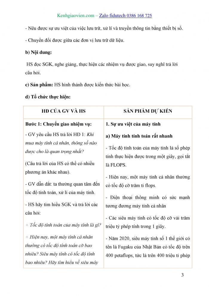 Giáo án và PPT Tin học 10 cánh diều Bài 2: Sự ưu việt của máy tính và những thành tựu của tin học