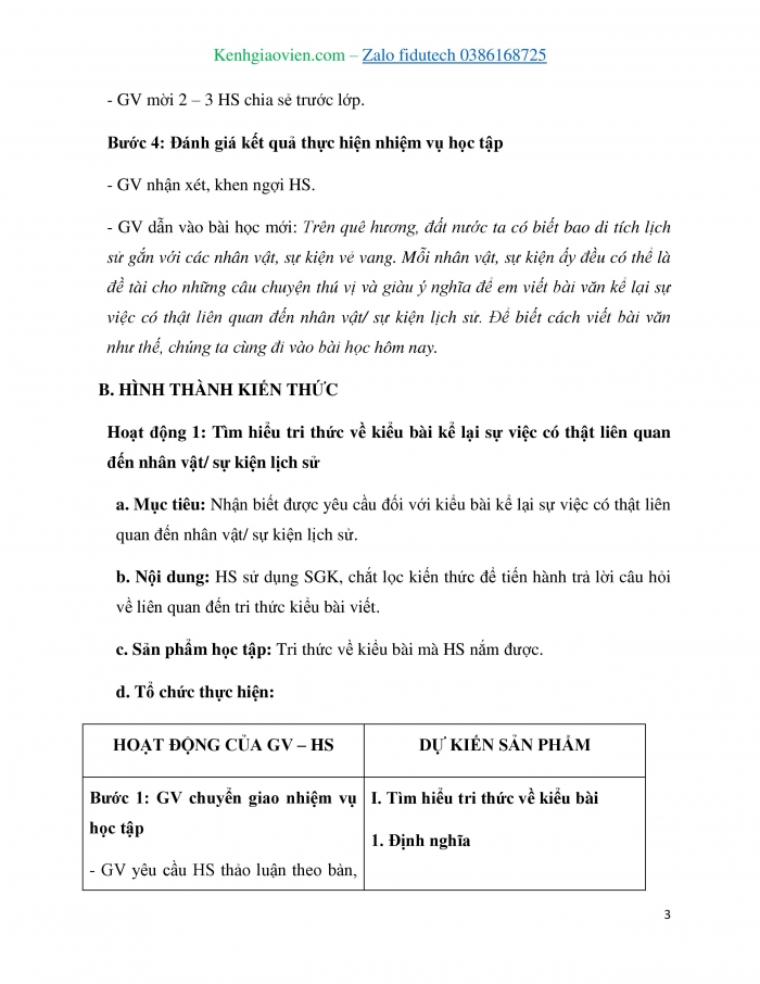 Giáo án và PPT Ngữ văn 7 chân trời Bài 2: Viết bài văn kể lại sự việc có thật liên quan đến nhân vật hoặc sự kiện lịch sử