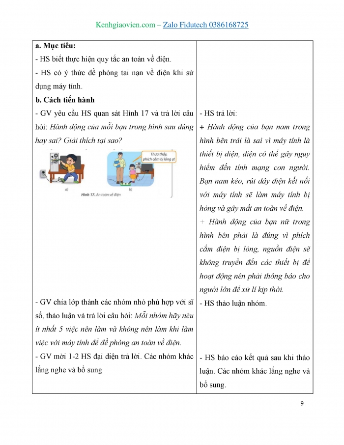 Giáo án và PPT Tin học 3 kết nối Bài 3: Máy tính và em