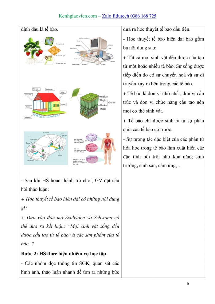 Giáo án và PPT Sinh học 10 kết nối Bài 4: Các nguyên tố hoá học và nước