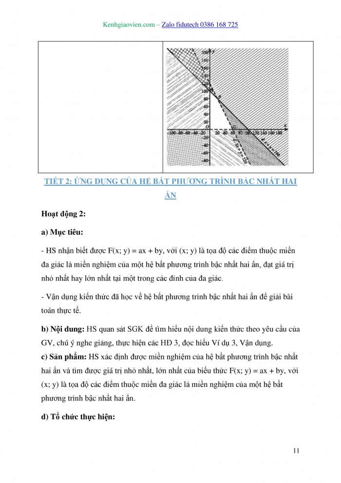 Giáo án và PPT Toán 10 kết nối Bài 4: Hệ bất phương trình bậc nhất hai ȧn