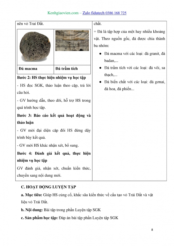 Giáo án và PPT Địa lí 10 kết nối Bài 4: Sự hình thành Trái Đất, vỏ Trái Đất và vật liệu cấu tạo vỏ Trái Đất