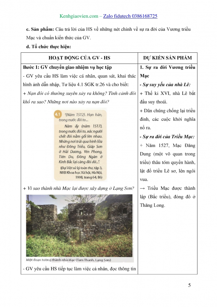 Giáo án và PPT Lịch sử 8 chân trời Bài 4: Xung đột Nam - Bắc triều và Trịnh - Nguyễn