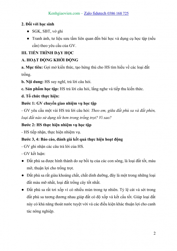 Giáo án và PPT Công nghệ trồng trọt 10 cánh diều Bài 5: Biện pháp cải tạo, sử dụng và bảo vệ đất trồng