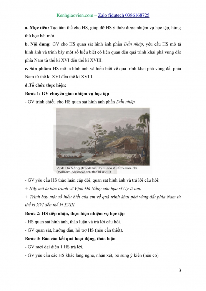 Giáo án và PPT Lịch sử 8 chân trời Bài 5: Quá trình khai phá vùng đất phía Nam từ thế kỉ XVI đến thế kỉ XVIII