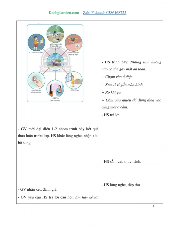 Giáo án và PPT Công nghệ 3 chân trời Bài 6: An toàn với môi trường công nghệ trong gia đình