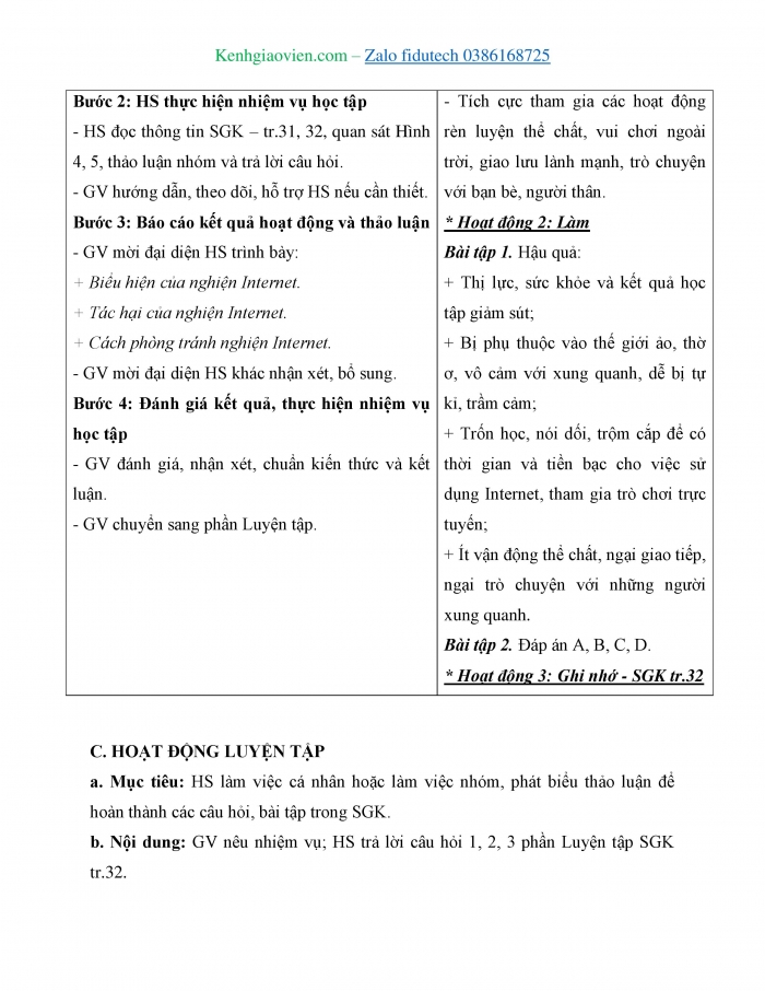 Giáo án và PPT Tin học 7 chân trời Bài 6: Văn hoá ứng xử qua phương tiện truyền thông số