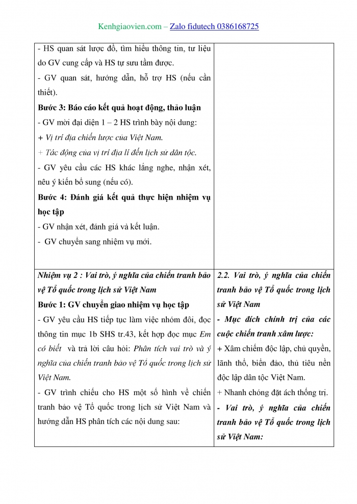 Giáo án và PPT Lịch sử 11 chân trời Bài 7: Chiến tranh bảo vệ Tổ quốc trong lịch sử Việt Nam (trước năm 1945)