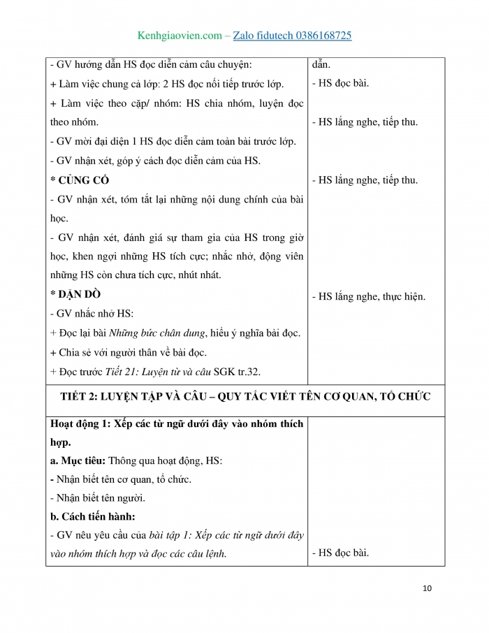 Giáo án và PPT Tiếng Việt 4 kết nối Bài 7: Những bức chân dung