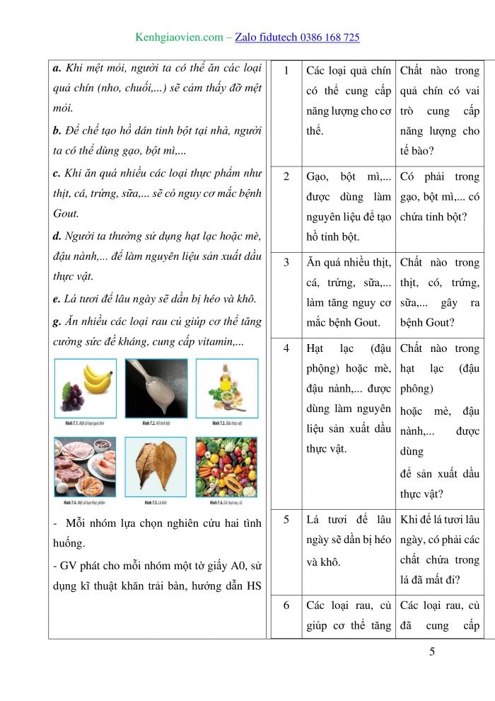 Giáo án và PPT Sinh học 10 chân trời Bài 7: Thực hành Xác định một số thành phần hoá học của tế bào