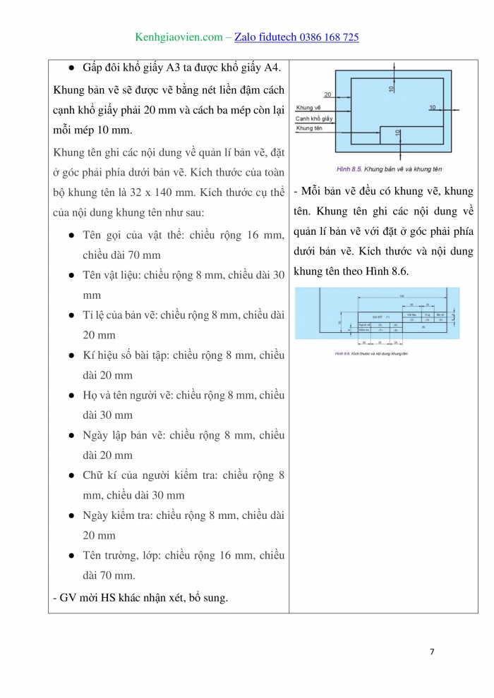 Giáo án và PPT Thiết kế và Công nghệ 10 kết nối Bài 8: Bản vẽ kĩ thuật và tiêu chuẩn trình bày bản vẽ kĩ thuật