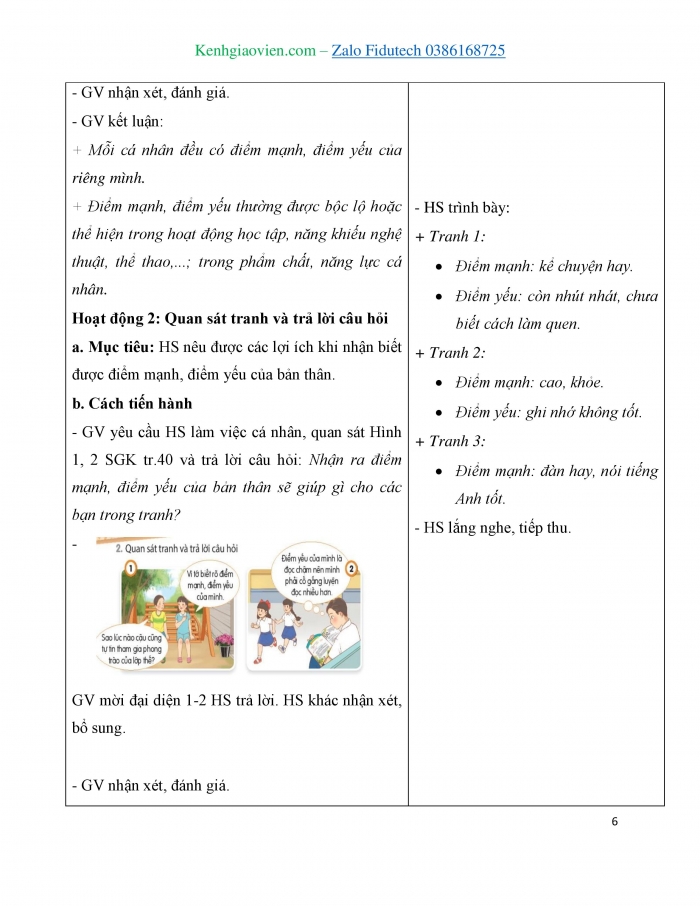 Giáo án và PPT Đạo đức 3 chân trời Bài 8: Khám phá điểm mạnh, điểm yếu của bản thân