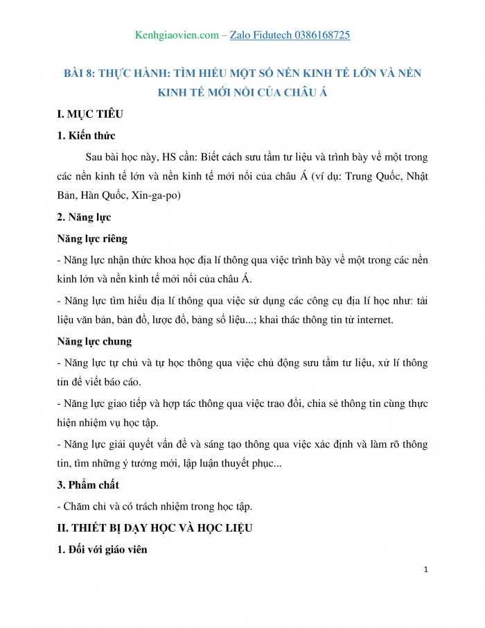 Giáo án và PPT Địa lí 7 cánh diều Bài 8: Thực hành Tìm hiểu một nền kinh tế lớn và nền kinh tế mới nổi của châu Á