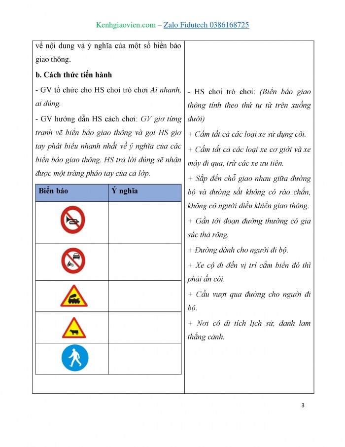 Giáo án và PPT Công nghệ 3 kết nối Bài 9: Làm biển báo giao thông