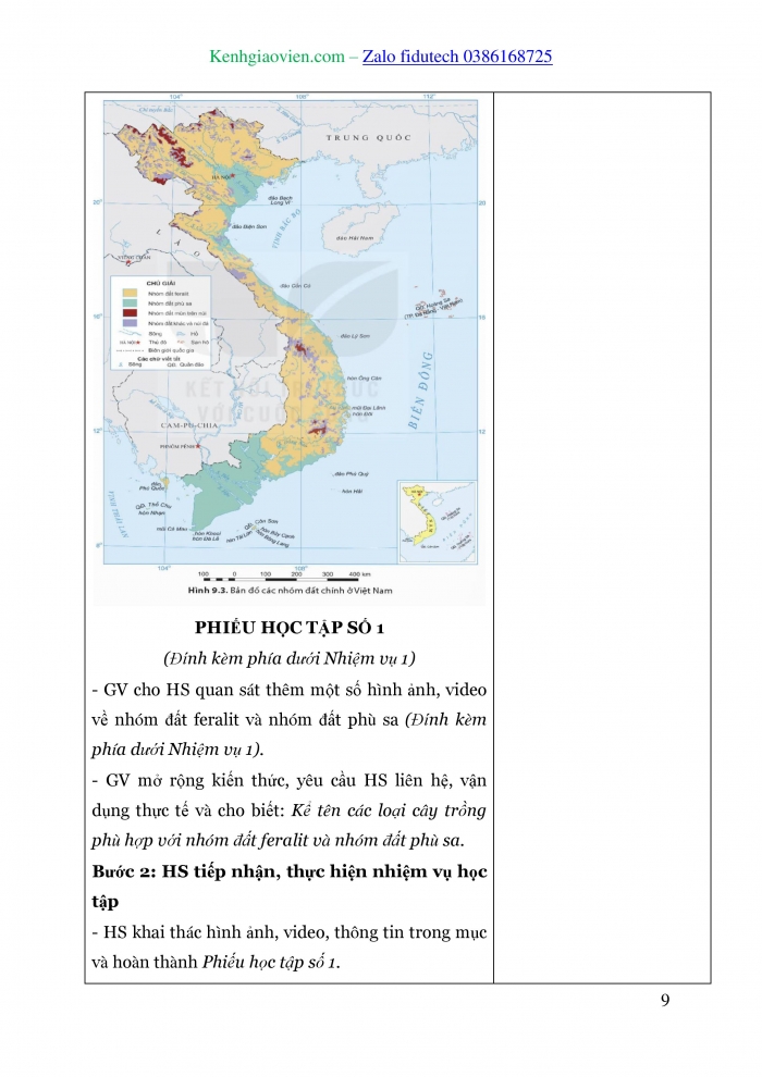 Giáo án và PPT Địa lí 8 kết nối Bài 9: Thổ nhưỡng Việt Nam
