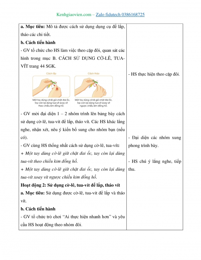 Giáo án và PPT Công nghệ 4 cánh diều Bài 8: Giới thiệu bộ lắp ghép mô hình kĩ thuật