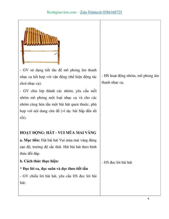 Giáo án và PPT Âm nhạc 3 chân trời Tiết 1: Khám phá Cảm thụ và vận động với âm nhạc có tính chất rộn ràng, Hát bài Vui mùa mai vàng