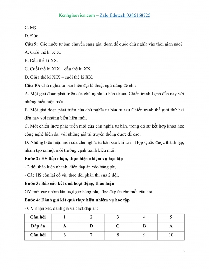 Giáo án Lịch sử 11 cánh diều: Thực hành Chủ đề 1: Cách mạng tư sản và sự phát triển của Chủ nghĩa tư bản