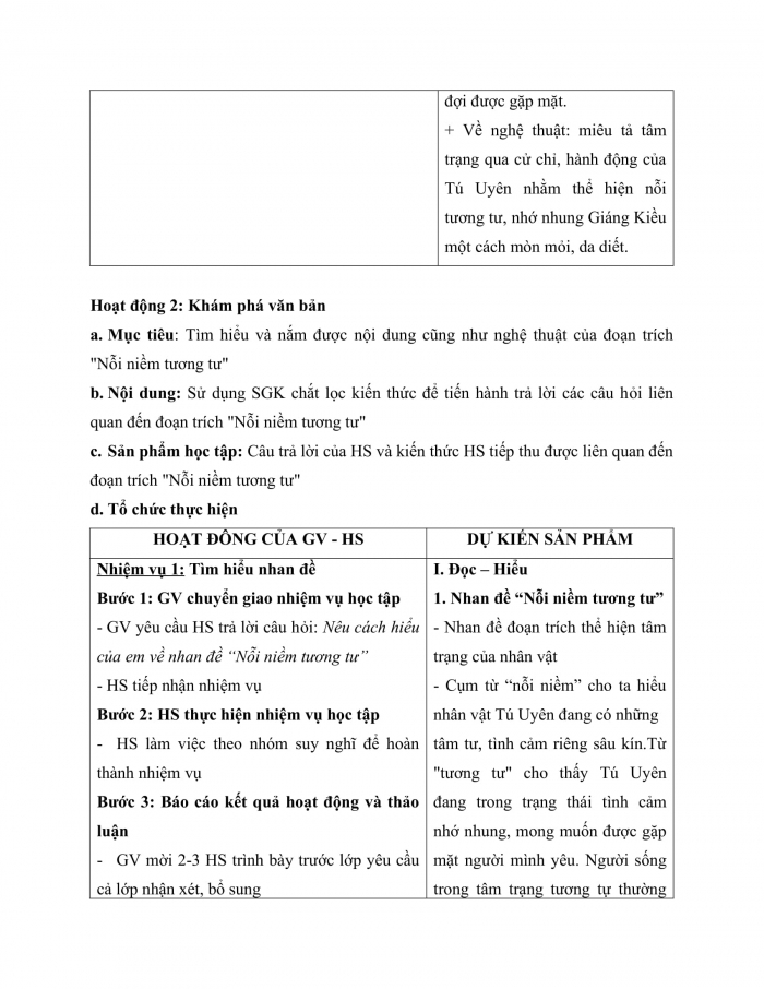 Giáo án và PPT Ngữ văn 11 cánh diều Bài 1: Nỗi niềm tương tư (Trích Bích Câu kì ngộ – Vũ Quốc Trân)