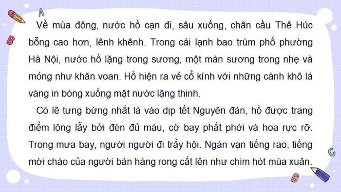 Giáo án điện tử Tiếng Việt 5 kết nối Bài 10: Tìm hiểu cách viết bài văn tả phong cảnh (tiếp theo)