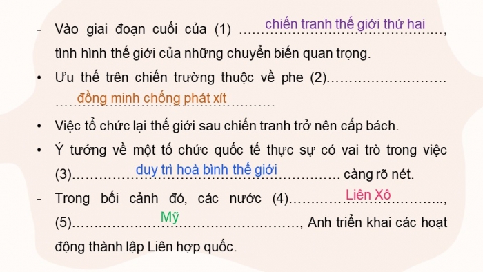 Giáo án điện tử Lịch sử 12 kết nối Bài 1: Liên hợp quốc